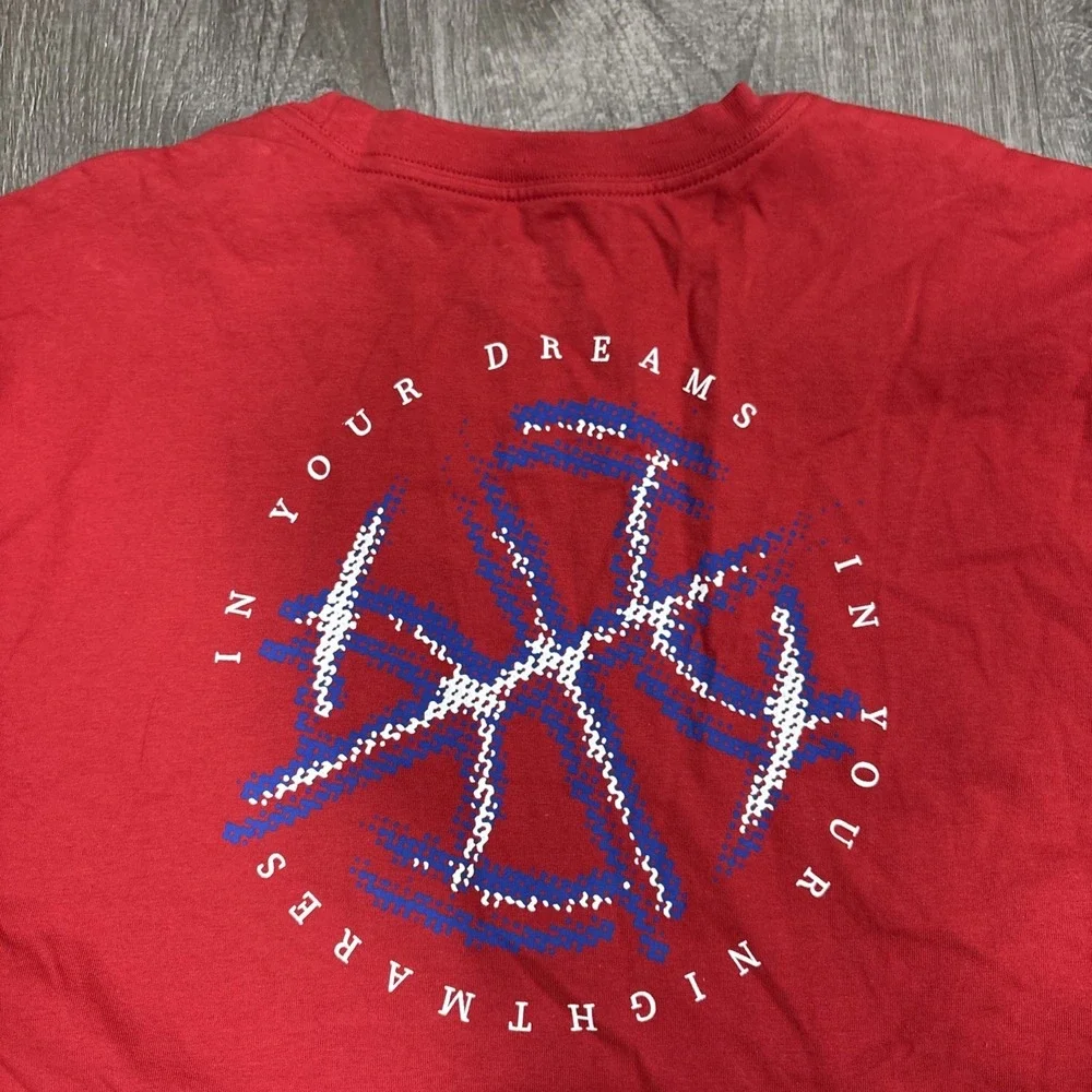 Air Jordan Nike T-Shirt Mens Size 3XL Red Crew Neck Jordan Spell Out Back